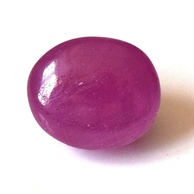 1/4.45cts Real Natural Oval Cabochan Dark Pink Ruby Gemstone for Astrological Purpose (4.45cts Cab Ruby)