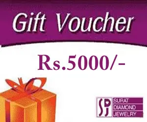 Give the Gift of Choice with Surat Diamond Gift Vouchers!   (Rs.5000 /-)