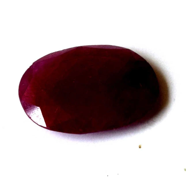 1/5.55cts Big Oval Real Natural A Grade Faceted Ruby Gemstone for Astrological Purpose (5.55cts Oval Ruby)