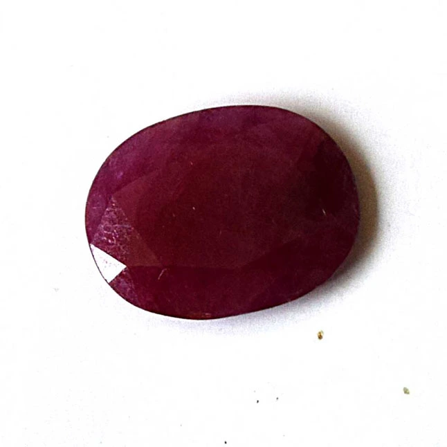 1/5.55cts Big Oval Real Natural A Grade Faceted Ruby Gemstone for Astrological Purpose (5.55cts Oval Ruby)