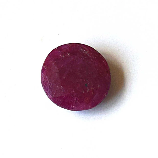 6.95cts Real Natural Round Faceted Red Ruby Gemstone for Astrological Purpose (6.95cts RND Ruby)