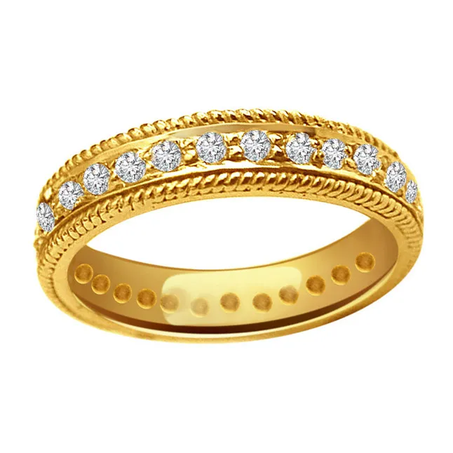 B s Of Joy -0.30 cts Anniversary Diamond B -Yellow Gold Eternity rings