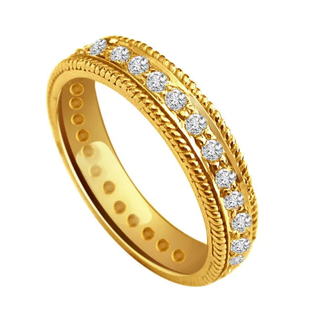 B s Of Joy -0.30 cts Anniversary Diamond B -Yellow Gold Eternity rings