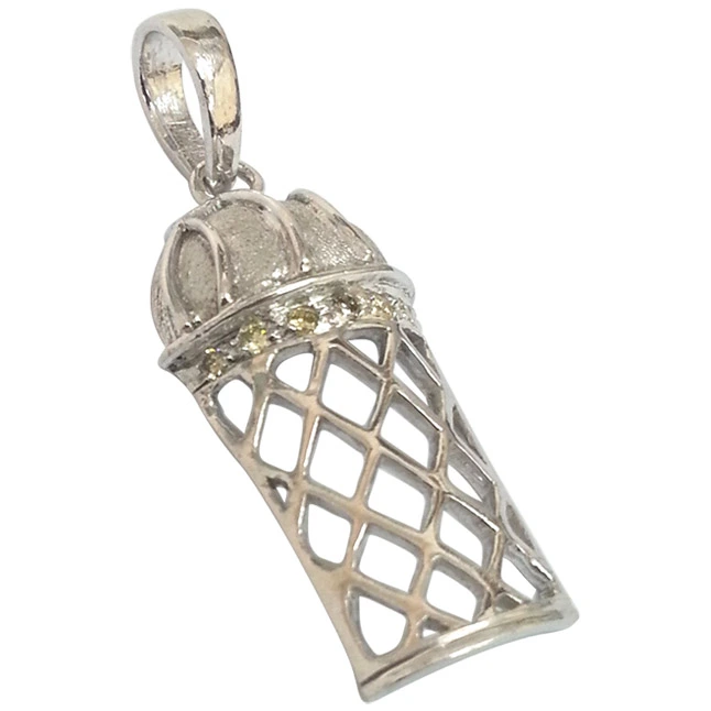 Reach For The Stars -Sky's the Limit -Diamond & Silver Basketball Pendants -Sport Collection