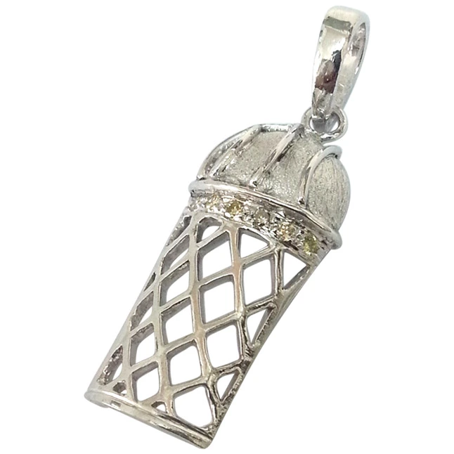 Reach For The Stars -Sky's the Limit -Diamond & Silver Basketball Pendants -Sport Collection