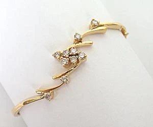 Finess Forever Real Diamond 18K Gold Bracelet (BG10)