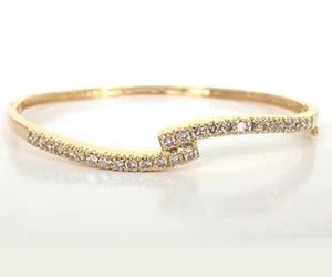 Showgirl Real Diamond & 18K Gold Bracelet (BG11)