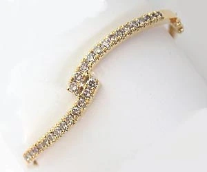 Showgirl Real Diamond & 18K Gold Bracelet (BG11)