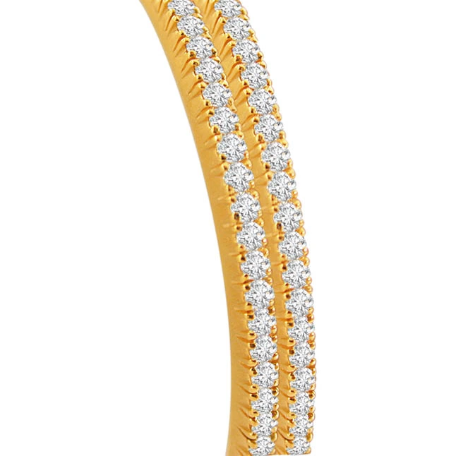 Bond of Love 6.30 ct Brilliant Diamond Bangles (BG2)