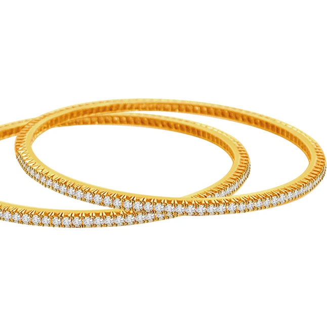 Bond of Love 6.30 ct Brilliant Diamond Bangles (BG2)