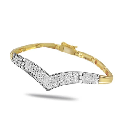 Crown Princess -1.10 ct VS Clarity Diamond Bracelet -Diamond Bracelets