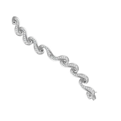 Swirls Of Joy - 0.70cts Diamond Bracelet (BG31)