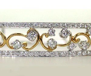 Sparkling Stars Together 1.16ct Diamond Studded Bracelet (BG9)