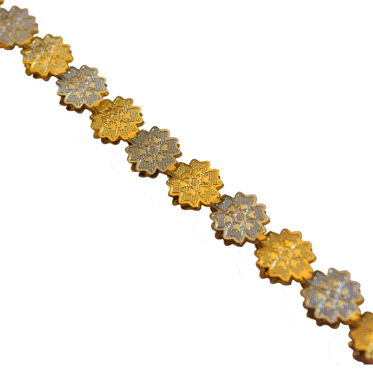 Beautiful Flower Shaped Gold & Silver Plated Bracelet for Women (BGP95)