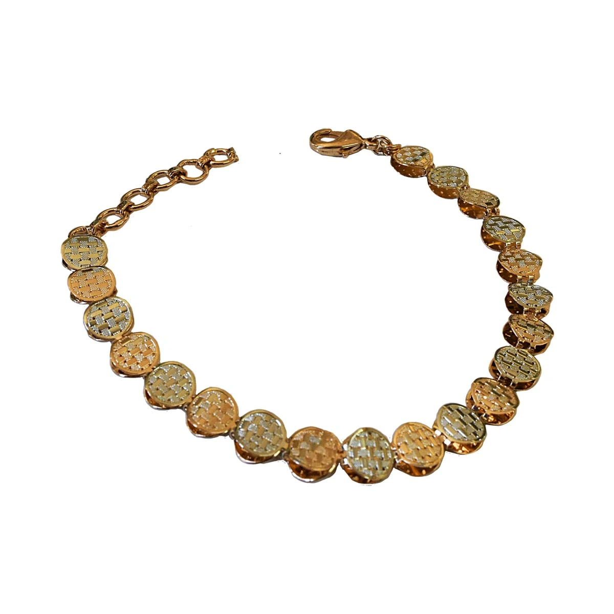 Trendy Round Shaped Rose Gold Plated Bracelet for Women (BGP96)