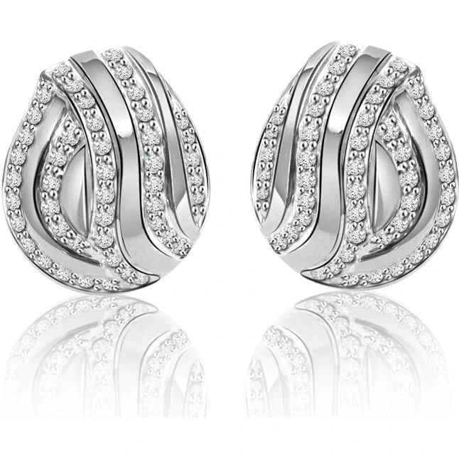 Coral Charm -0.67 cts Diamond Earrings -Designer Earrings