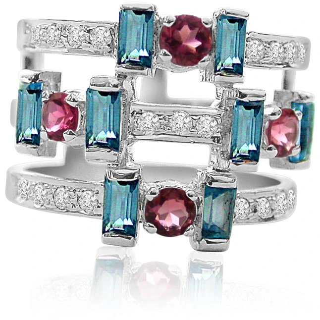 Modern Unique Trendy 0.20ct Diamond rings -Couture Collection