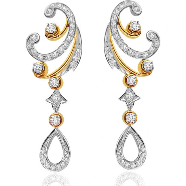 A Queen's Treasure -Trendy Diamond Earrings