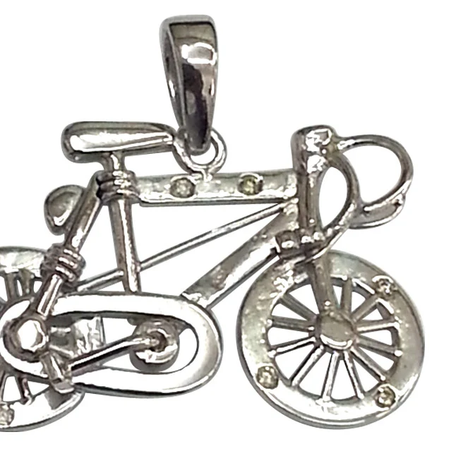 Bicycle Bling -Diamond & Silver Bicycle -Sport Collection