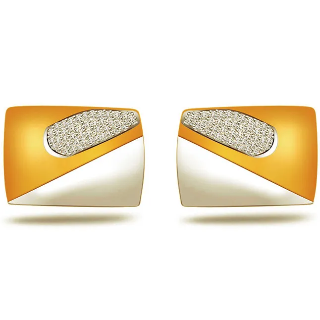 Corporate Chic -0.45ct VS Clarity Diamond Cufflinks -Cufflinks
