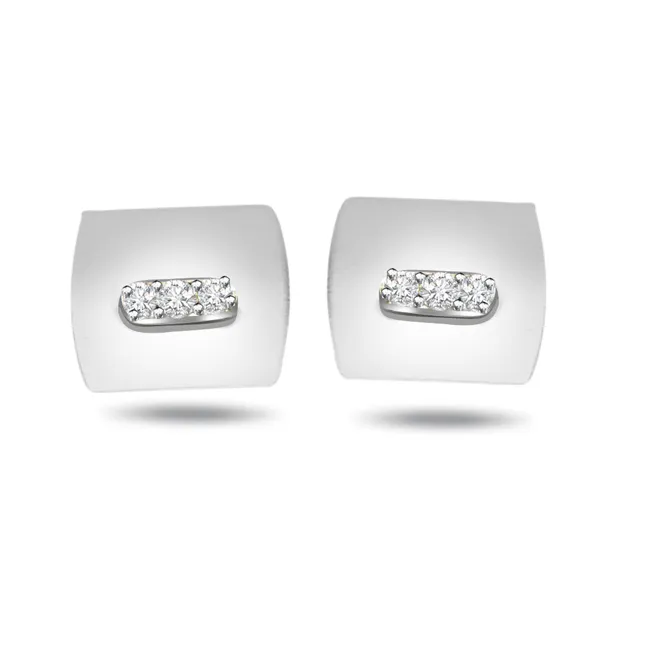 Office Opulence - 0.18ct Diamond Cufflinks (CF12)