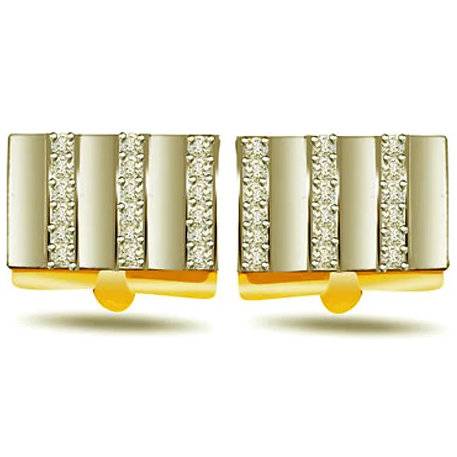 0.50ct Diamond Gold Cufflinks (CF14)