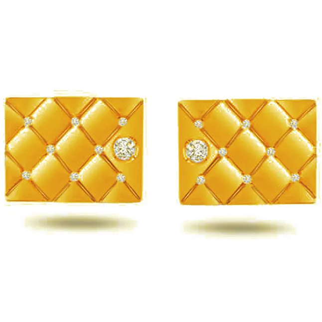 Fire & Ice VS Clarity Diamond Cufflinks -Cufflinks