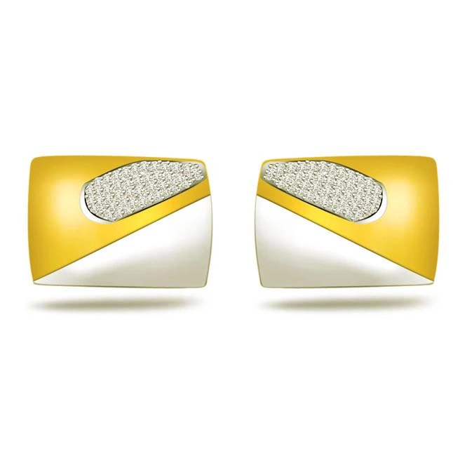 Corporate Chic -0.45ct VS Clarity Diamond Cufflinks -Cufflinks