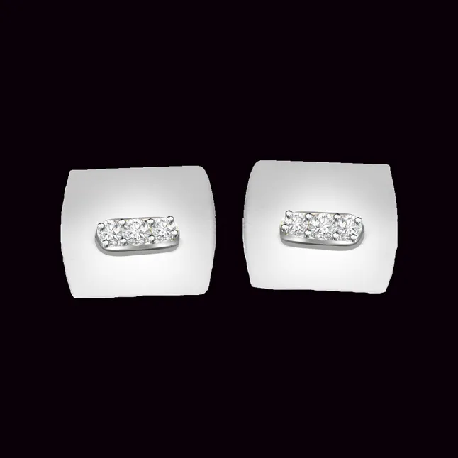 Office Opulence - 0.18ct Diamond Cufflinks (CF12)