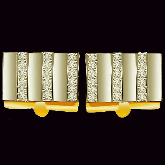 0.50ct Diamond Gold Cufflinks (CF14)