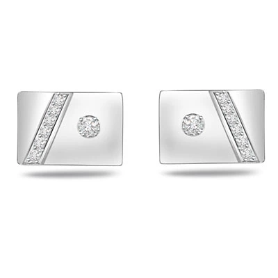 A King's Closet - 0.17ct VS Clarity Diamond Gold Cufflinks (CF5)