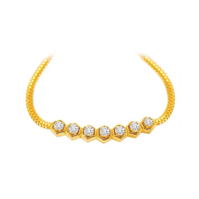 Shinning Stars Beautiful Diamond Necklace (DN1110)