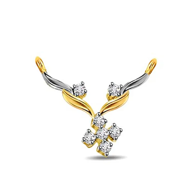 Floral Funda 0.20 cts Diamond Necklace Pendant (DN144)