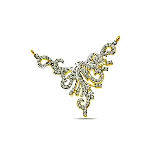 Bunch Of Diamonds 1.35 Cts Diamond Necklaces Pendants Surat Diamond Jewelry