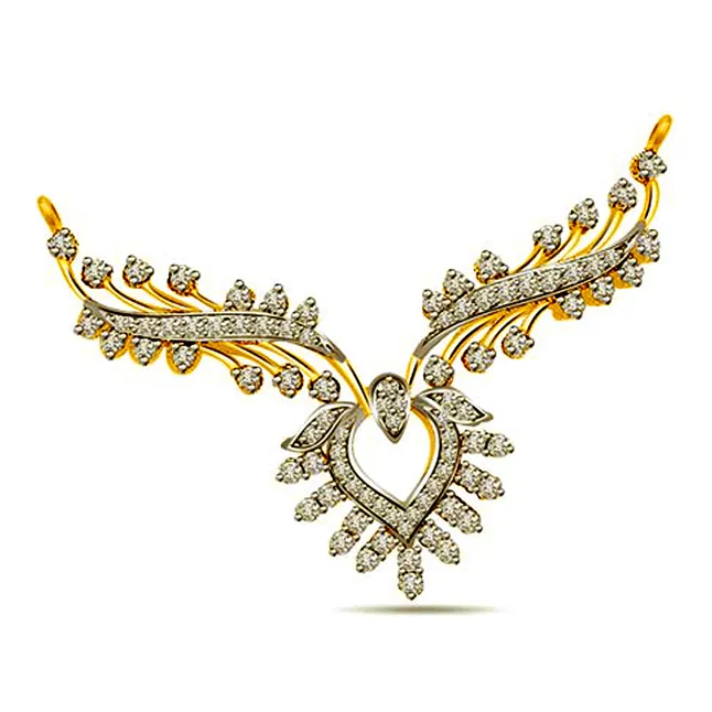 Petal's of Pride 1.00 cts Designer Diamond Necklace Pendant (DN159)