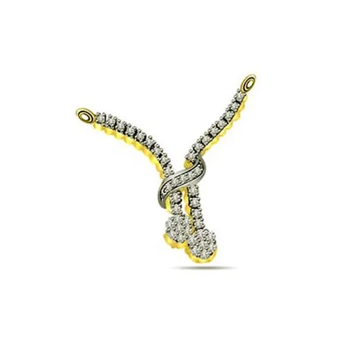 Diamond Stich Forever 0.42 cts Diamond Necklace Pendant (DN161)