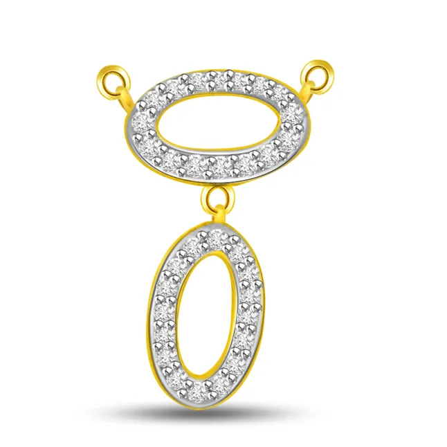 The Power Of Love Two Tone Diamond & Gold Pendant (DN194)