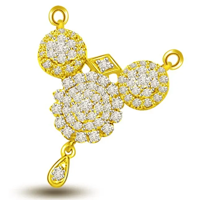 Mangalya Dharanam Diamond & Gold Mangalsutra Pendant (DN206)