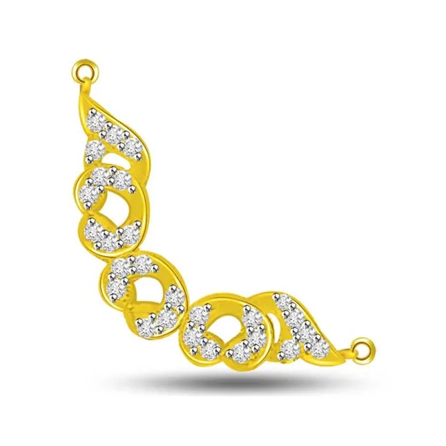 Life Is Beautiful Yellow Gold Diamond Pendant (DN245)