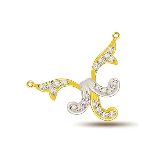 Love Of My Life Two Tone Diamond Pendant For Her (DN248)