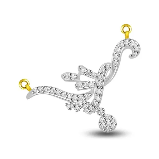 Only For You Diamond & Gold Entwined Pendant (DN264)