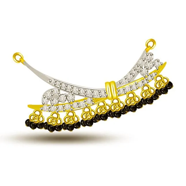 You Are My Dream Diamond & Gold Mangalsutra Pendant (DN265)