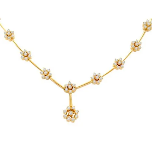 1.76 cts Flower Shape Diamond Necklace (DN28)