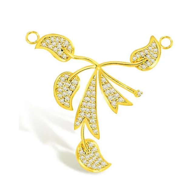 Tree Of Life Classy Gold & Diamond Pendant (DN304)