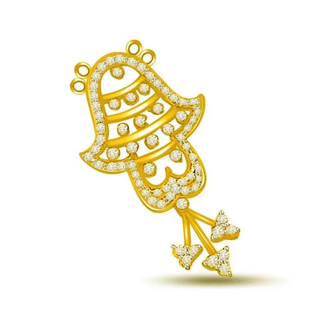 Immortal Time -Ananta 0.60ct Bell Diamond Pendants -Designer Pendants
