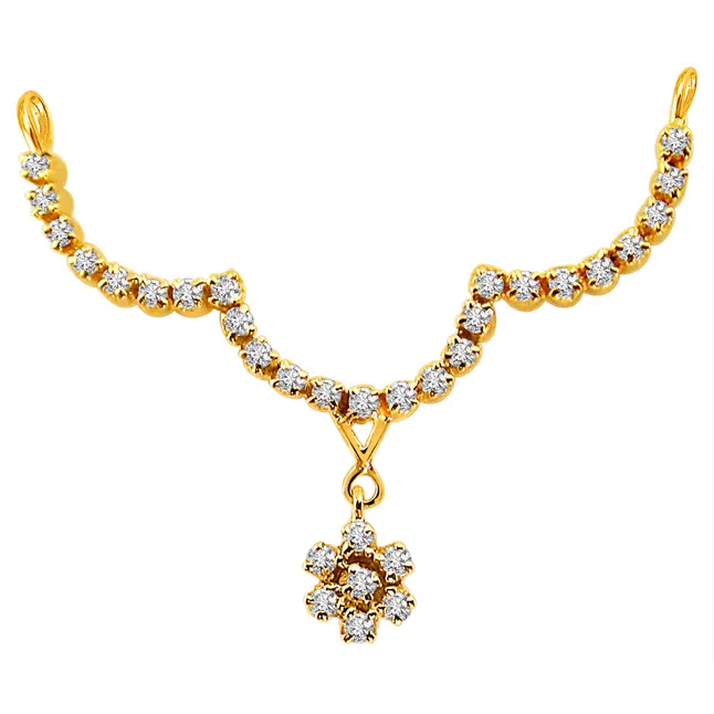 Stylish Sensation - Diamond Necklace Pendant (DN35)