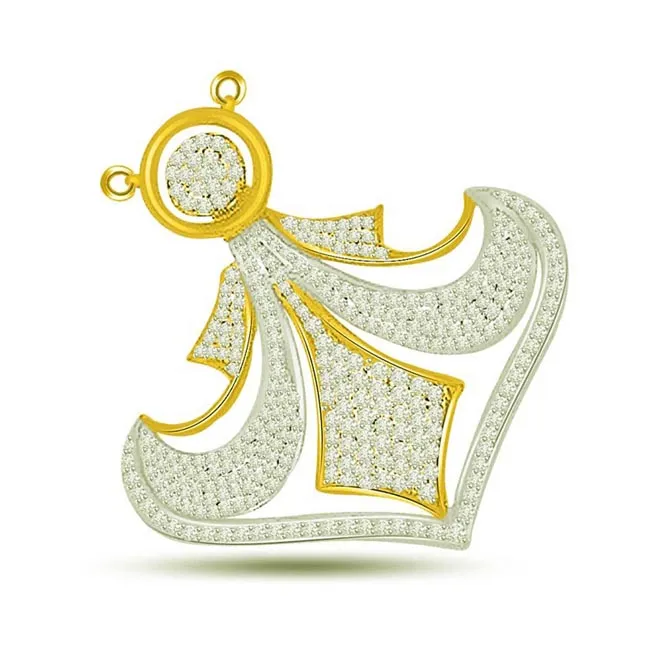 Royal Splendor 1.27ct Diamond Pendants For Her -Designer Pendants