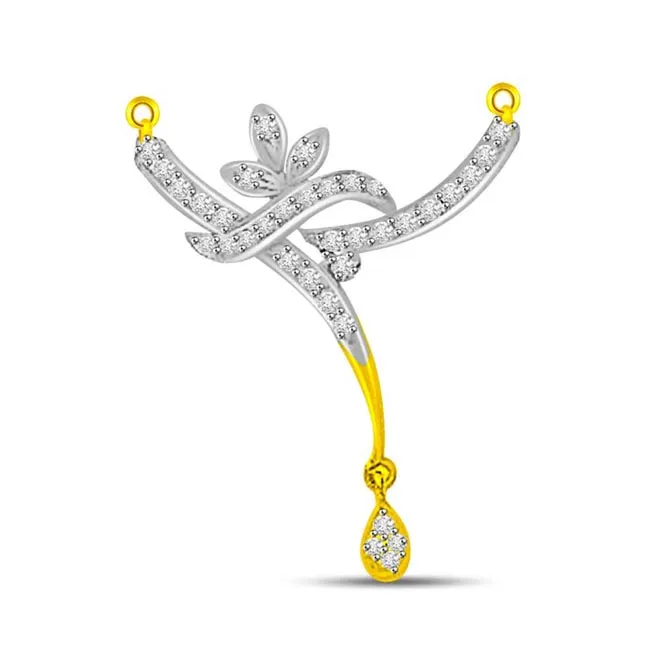 Waterfall Design 0.30cts Diamond Necklace Pendant (DN409)