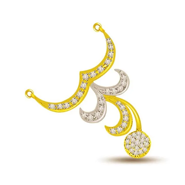 Love In The Air Two Tone Diamond Necklace Pendants