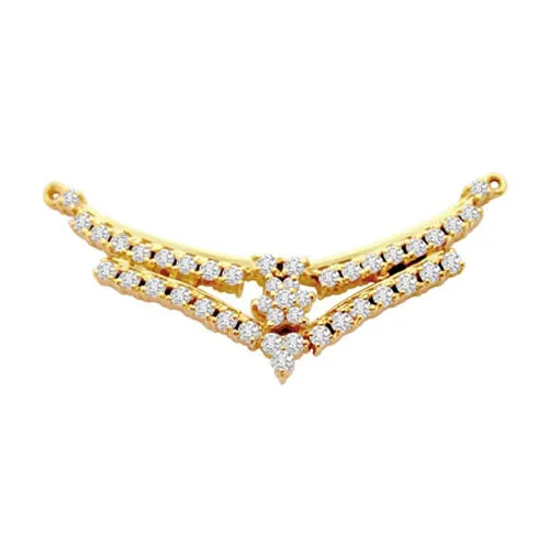 A Very Attractive Diamond & Gold Necklace Pendant (DN59)